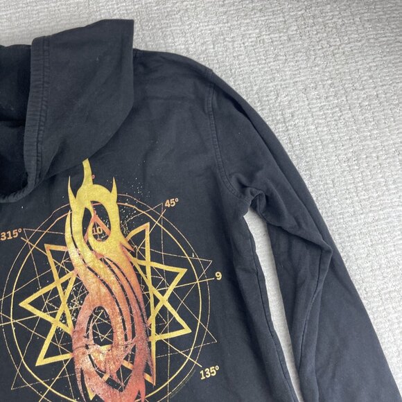 VTG Y2K Goth Slipknot Metal Band Women’s Hoodie Distressed Sweatshirt Size M - Picture 16 of 16